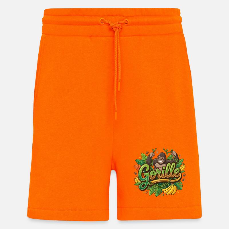 gorilla - Shorts - made by SPREAD - SUNSET ORANGE