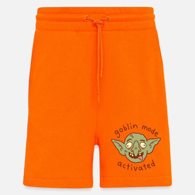 Goblin Mode Activated - Shorts - made by SPREAD - SUNSET ORANGE