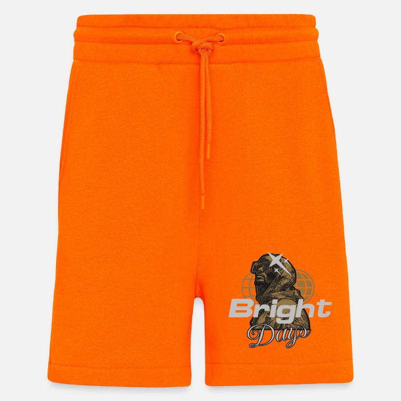 Bright Days Globe Magic - Shorts - made by SPREAD - SUNSET ORANGE