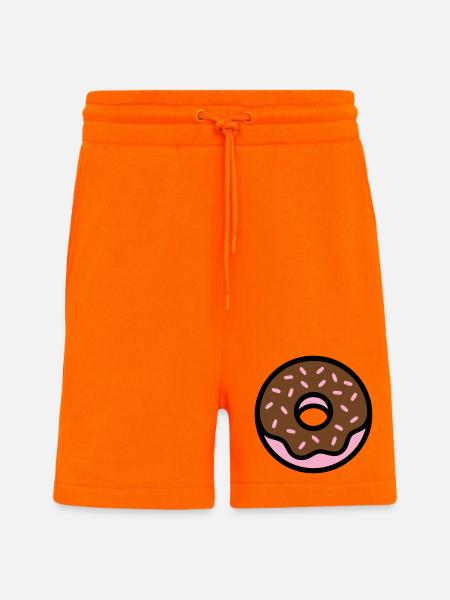 Donut Chocolate Sprinkles Icon - Shorts - made by SPREAD - SUNSET ORANGE