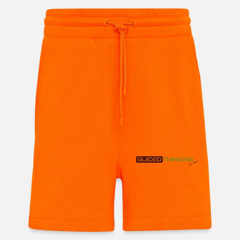 Pensée guidée - Short bio décontracté fabriqué en UE - SUNSET ORANGE