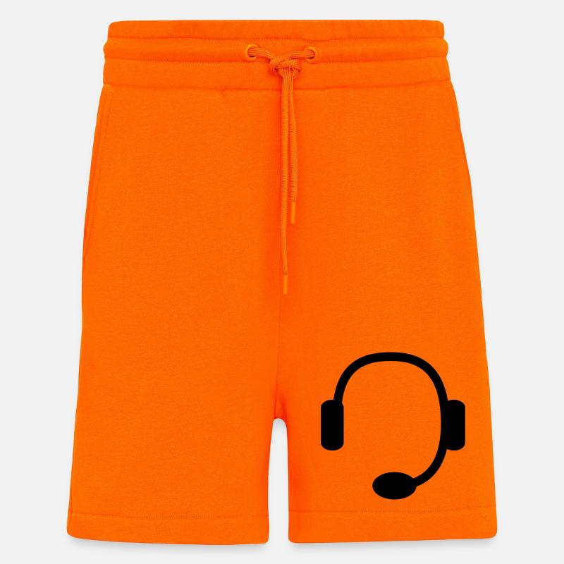 headset - Shorts - made by SPREAD - SUNSET ORANGE