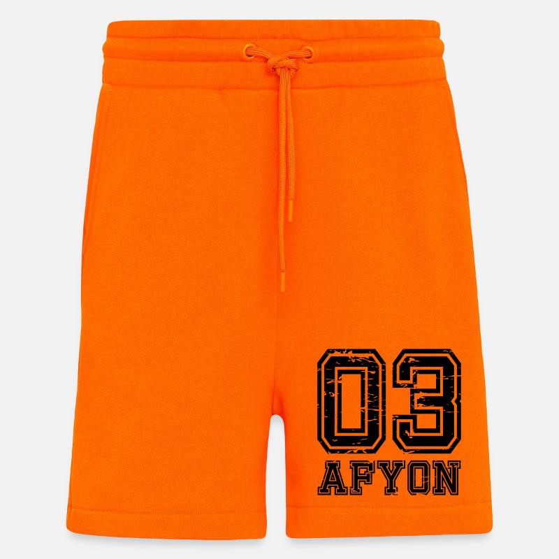 Afyon 03 used look - Shorts - made by SPREAD - SUNSET ORANGE
