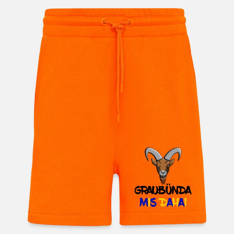 graubünda mis dahai - Shorts - made by SPREAD - SUNSET ORANGE