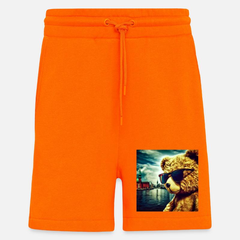 Teddy on Tour - Shorts - made by SPREAD - SUNSET ORANGE