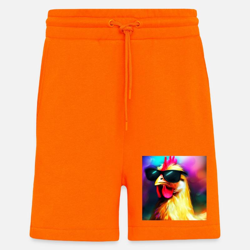 Fancy Chicken IV - Shorts - made by SPREAD - SUNSET ORANGE