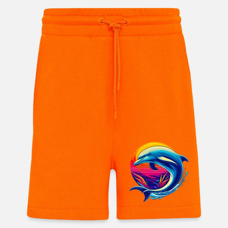 Dolphin - Shorts - made by SPREAD - SUNSET ORANGE