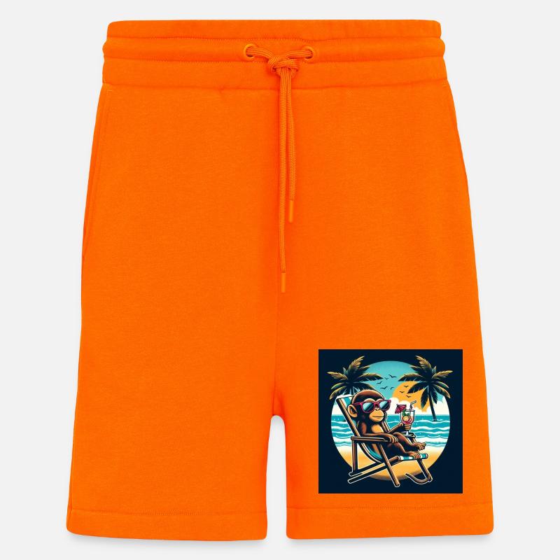 Beach Monkey - Shorts - made by SPREAD - SUNSET ORANGE