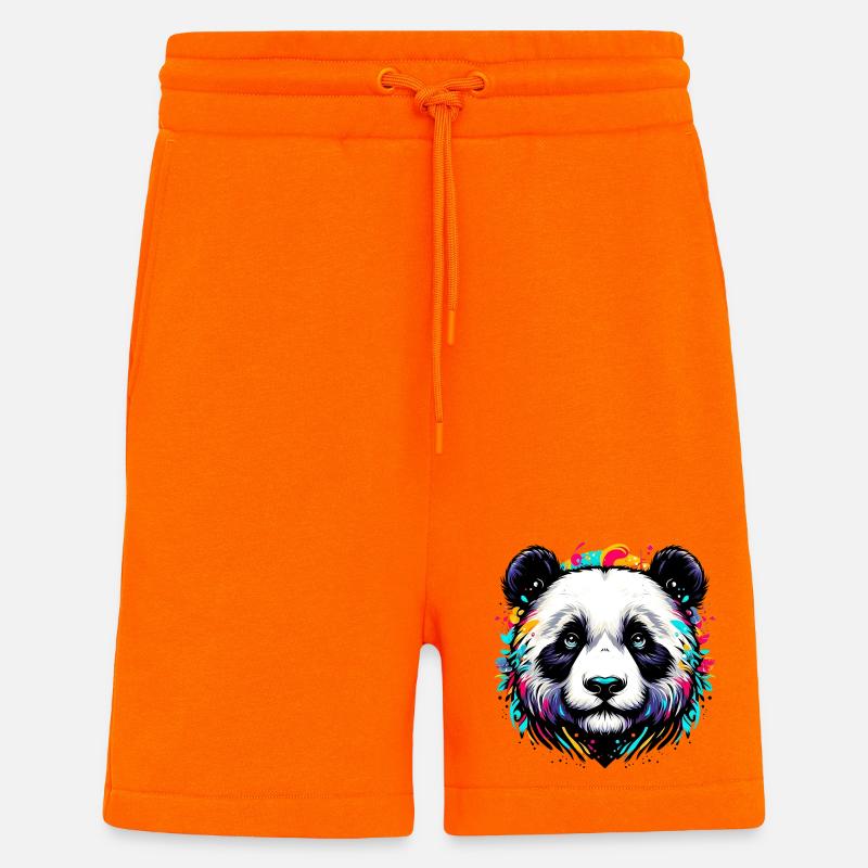 Panda - Short bio décontracté fabriqué en UE - SUNSET ORANGE