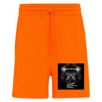 A Silent Monkey - Shorts - made by SPREAD - SUNSET ORANGE - Front