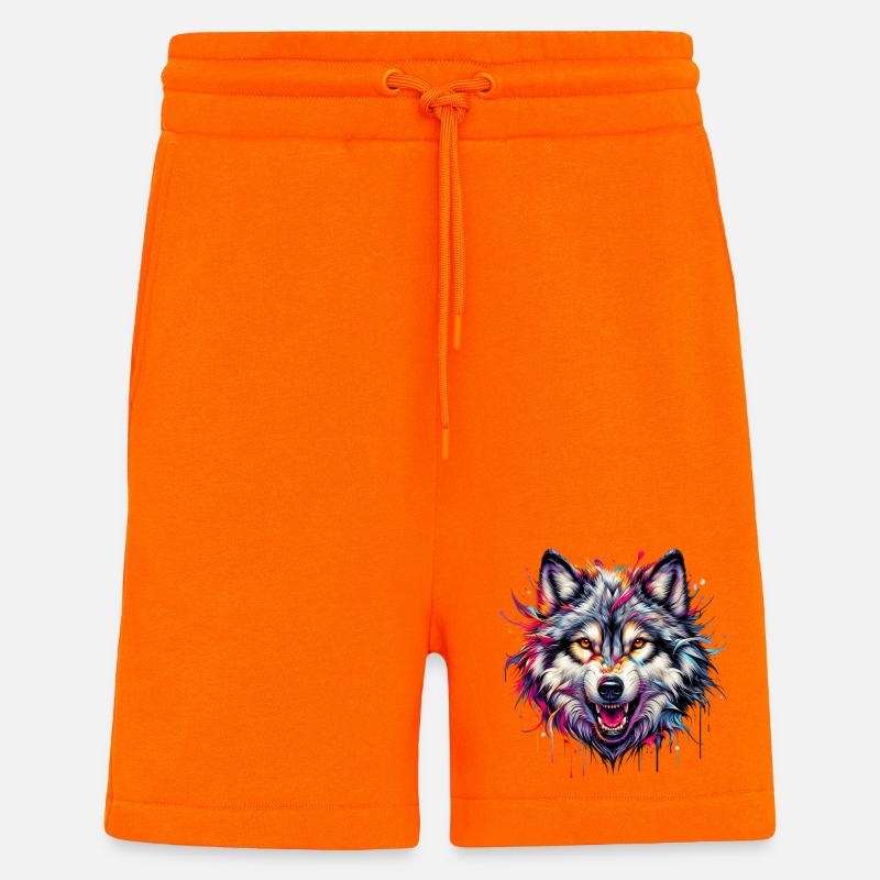 Wolf - Shorts - made by SPREAD - SUNSET ORANGE