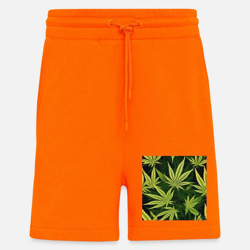 Cannabis 3 - Shorts - made by SPREAD - SUNSET ORANGE