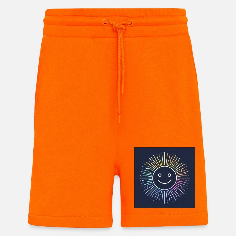 Un soleil frais et joyeux - Short bio décontracté fabriqué en UE - SUNSET ORANGE