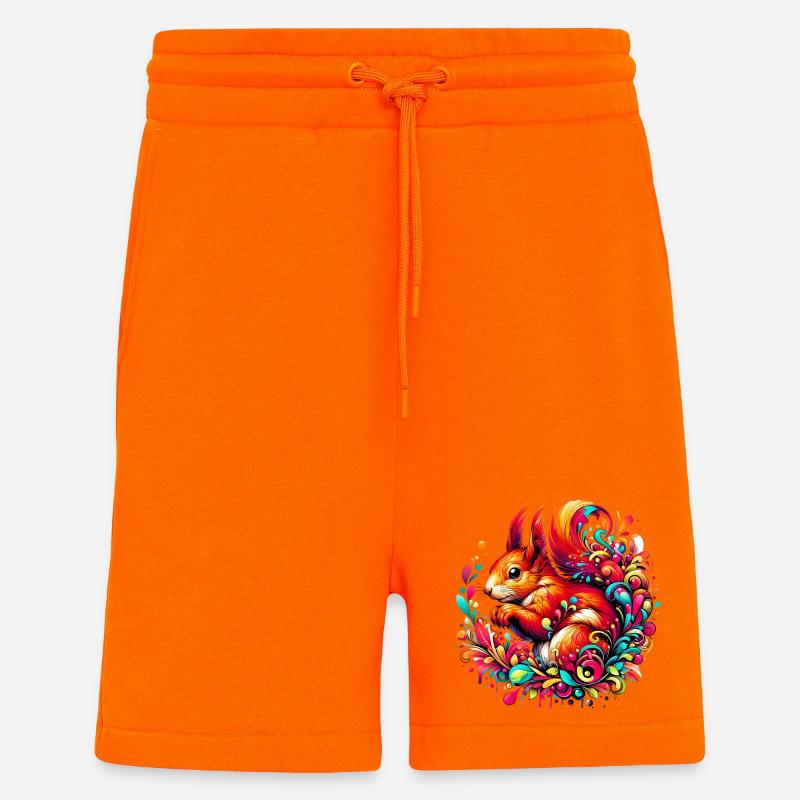 Eichhörnchen - Shorts - made by SPREAD - SUNSET ORANGE