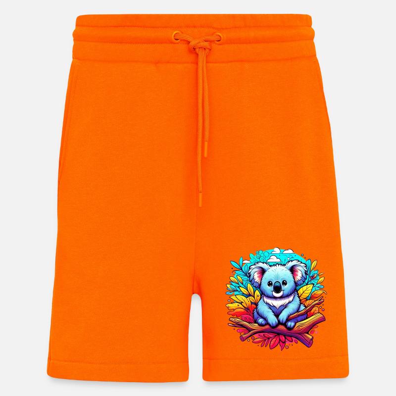 Koala - Short bio décontracté fabriqué en UE - SUNSET ORANGE