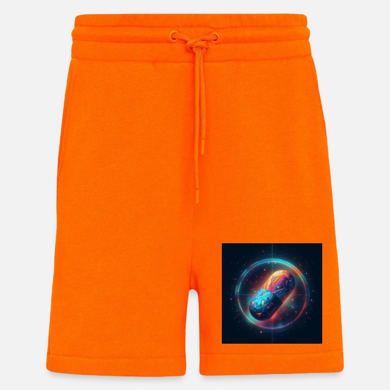 Pilule 1 - Short bio décontracté fabriqué en UE - SUNSET ORANGE