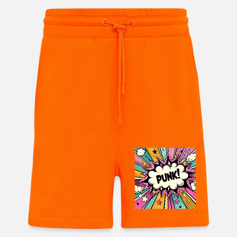 Punk 3 - Short bio décontracté fabriqué en UE - SUNSET ORANGE