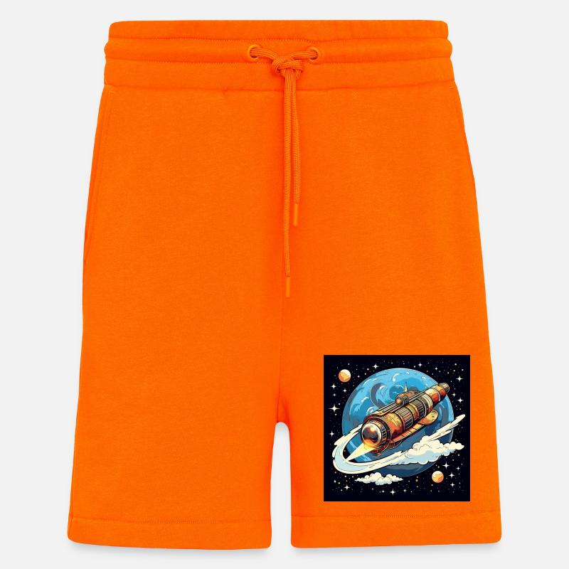 Raketenflug durchs All - Shorts - made by SPREAD - SUNSET ORANGE