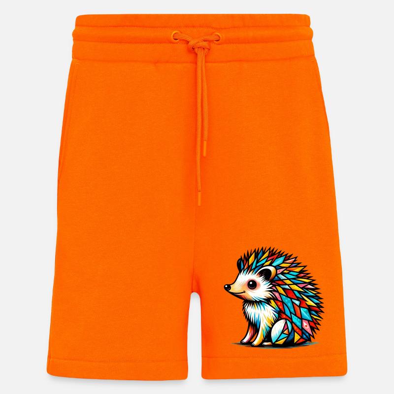 Hérisson - Short bio décontracté fabriqué en UE - SUNSET ORANGE