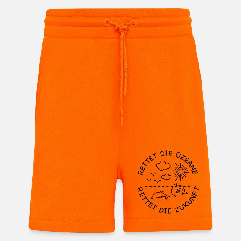 Dauphin - Short bio décontracté fabriqué en UE - SUNSET ORANGE