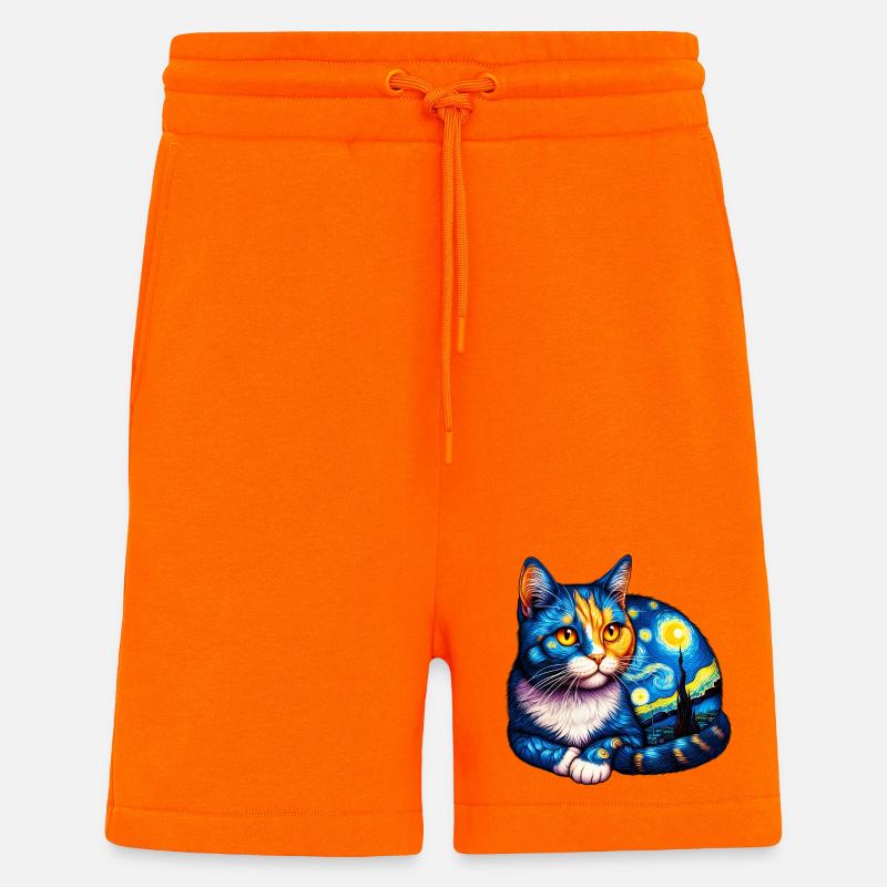 Chat - Short bio décontracté fabriqué en UE - SUNSET ORANGE