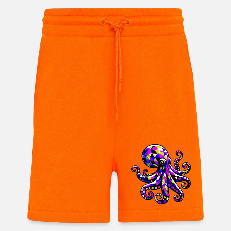 Octopus - Shorts - made by SPREAD - SUNSET ORANGE