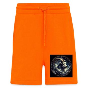 CAPRICORN / Zodiac - Shorts - made by SPREAD - SUNSET ORANGE - Front