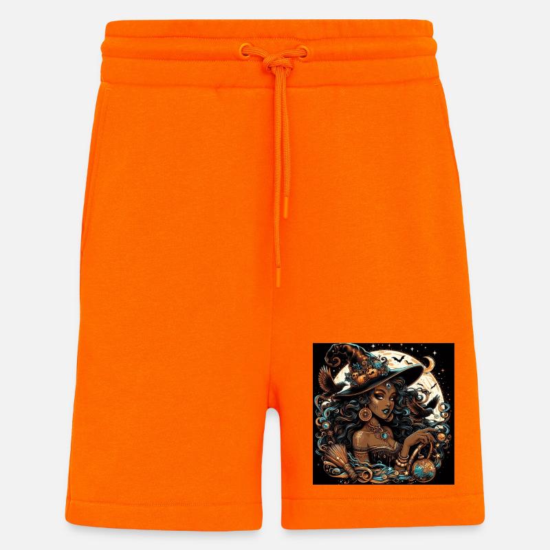 Sorcière exotique - Short bio décontracté fabriqué en UE - SUNSET ORANGE