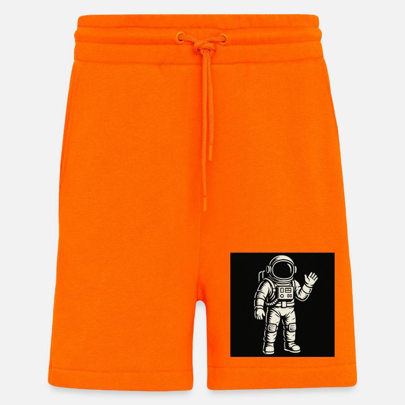 Copain de l’espace - Short bio décontracté fabriqué en UE - SUNSET ORANGE