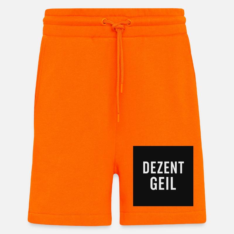 Dezent Geil Slogan Design - Shorts - made by SPREAD - SUNSET ORANGE
