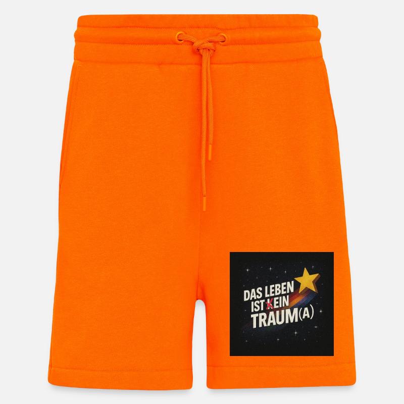 Le traumatisme en bref - Short bio décontracté fabriqué en UE - SUNSET ORANGE