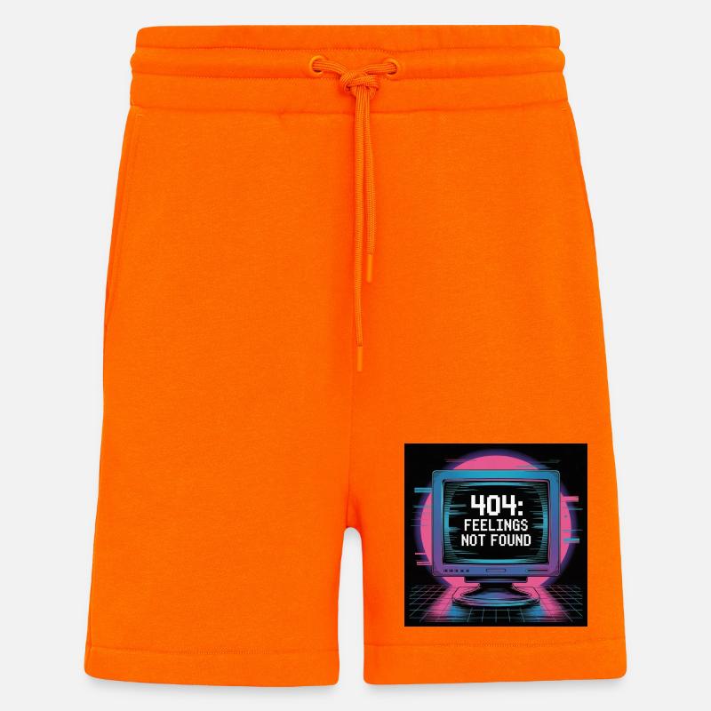 Humour créatif de l’informatique - Short bio décontracté fabriqué en UE - SUNSET ORANGE