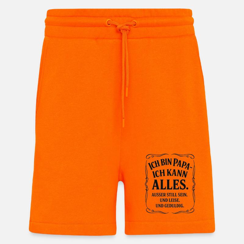 Daddy I can do everything Saying - Shorts - made by SPREAD - SUNSET ORANGE