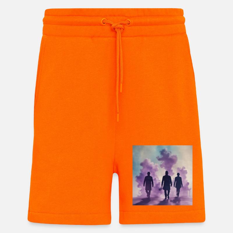 Mon côté obscur - Short bio décontracté fabriqué en UE - SUNSET ORANGE