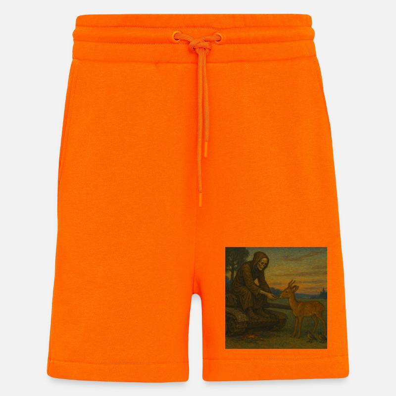 Tod beim Füttern eines Rehs - Shorts - made by SPREAD - SUNSET ORANGE