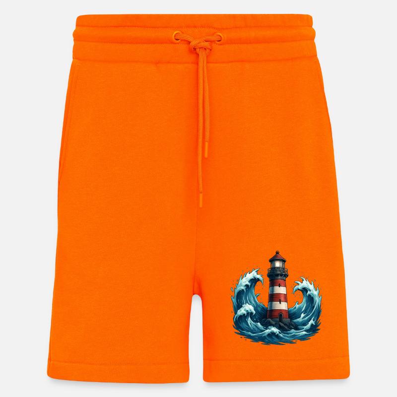 lighthouse - Shorts - made by SPREAD - SUNSET ORANGE