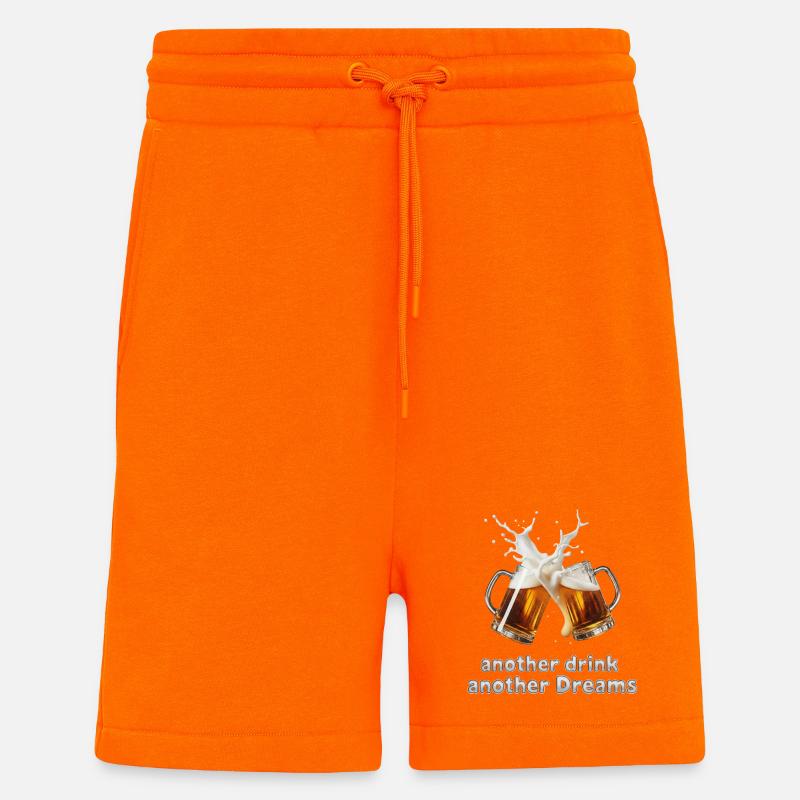 Normandie disign shoping  - Short bio décontracté fabriqué en UE - SUNSET ORANGE