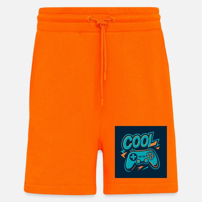 Gaming Vibe Retro Design - Shorts - made by SPREAD - SUNSET ORANGE