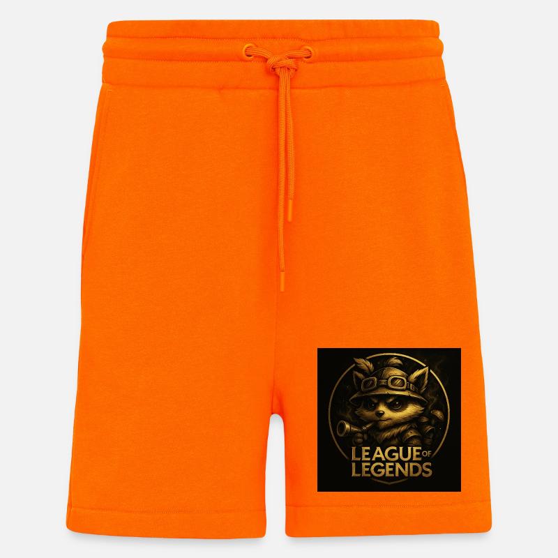 Teemo en Or - Short bio décontracté fabriqué en UE - SUNSET ORANGE