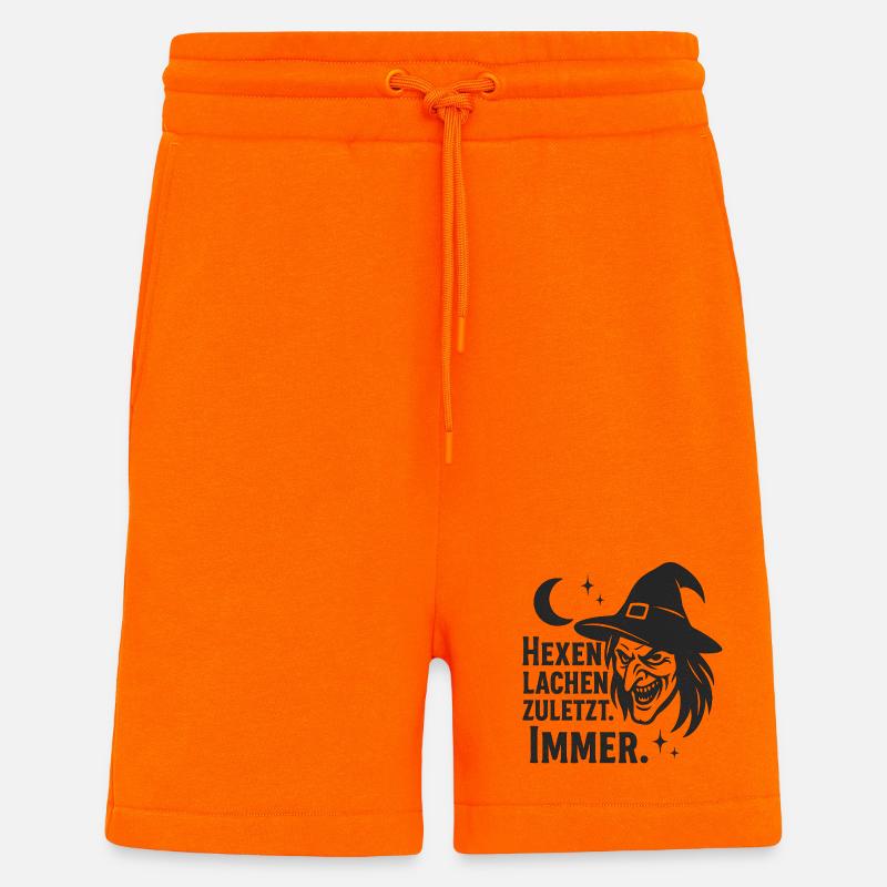 Witch laughs last Always - Shorts - made by SPREAD - SUNSET ORANGE
