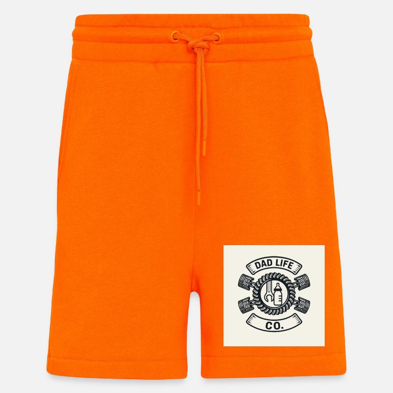 Équipement de bricolage Dad Life - Short bio décontracté fabriqué en UE - SUNSET ORANGE