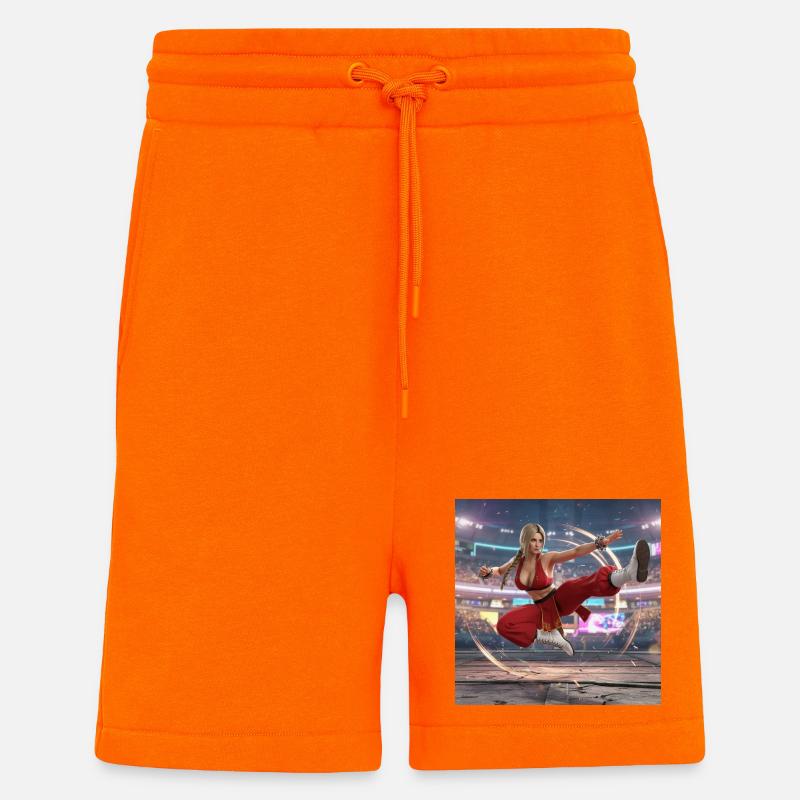 Entrez dans la Maxima - Short bio décontracté fabriqué en UE - SUNSET ORANGE