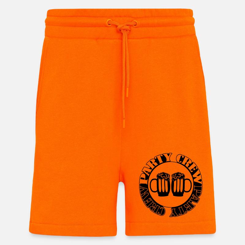 Party Crew Bier - Shorts - made by SPREAD - SUNSET ORANGE