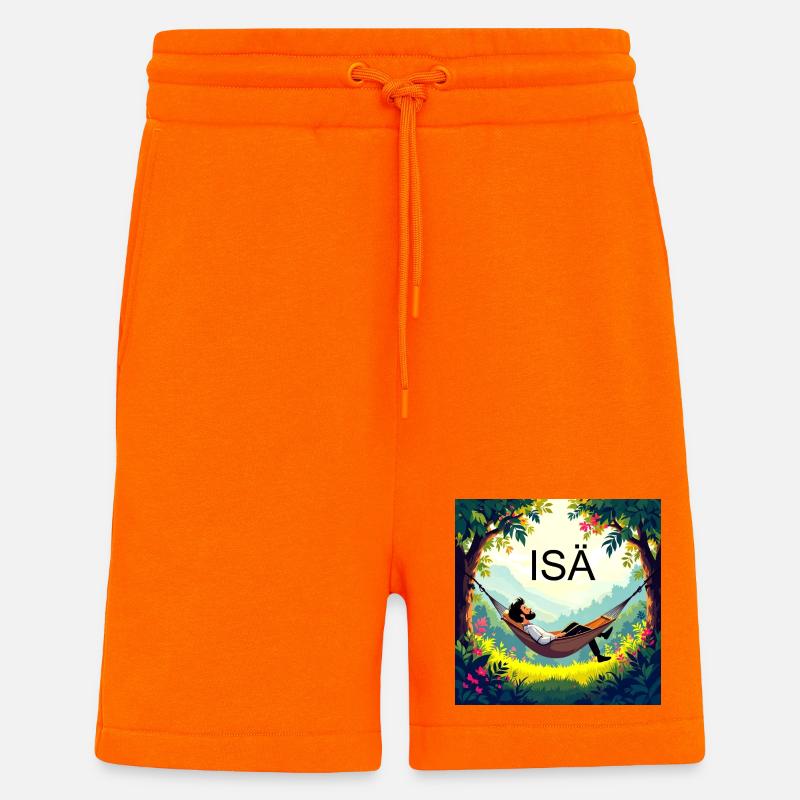 Papa in der Hängematte - Shorts - made by SPREAD - SUNSET ORANGE