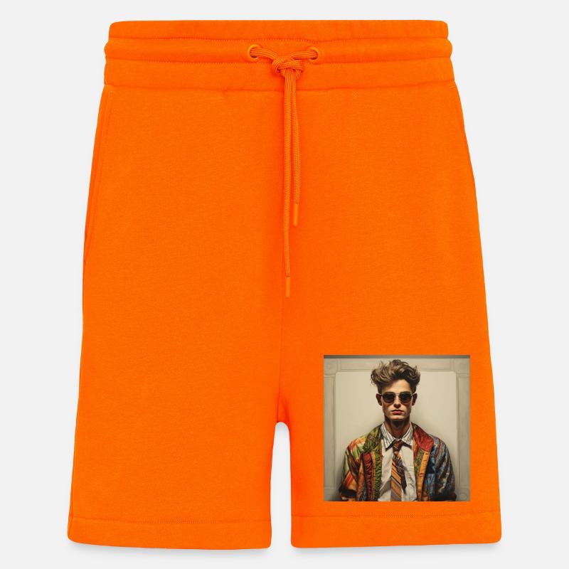 Patchwork Rebel Jacket - Shorts - made by SPREAD - SUNSET ORANGE