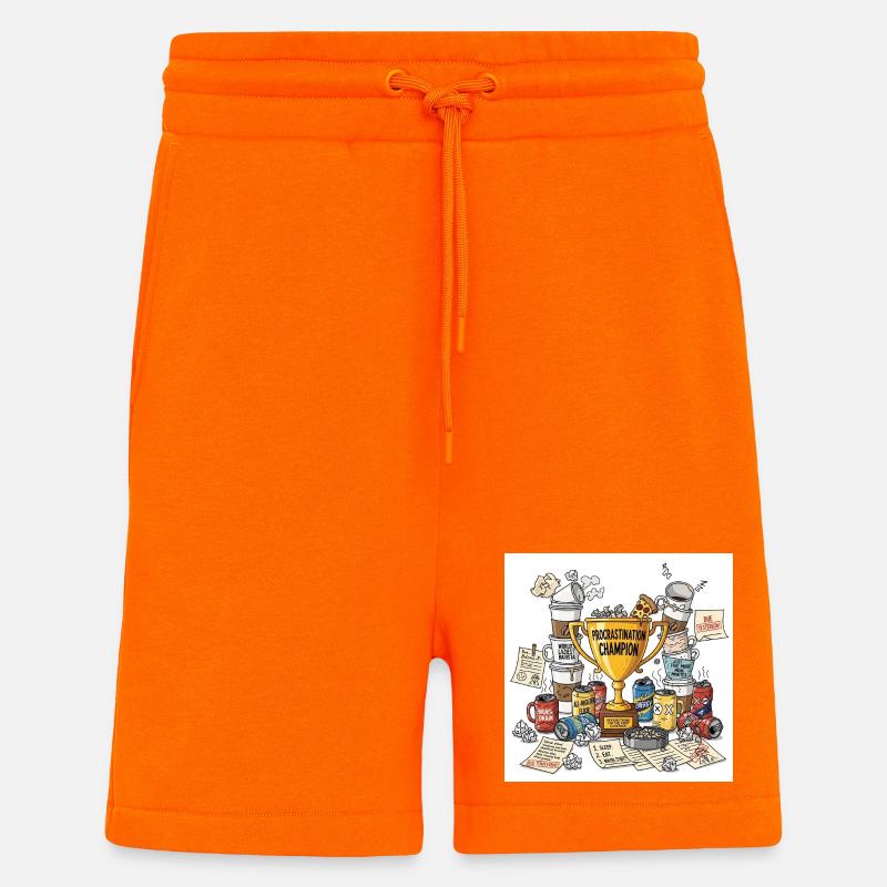 Procrastination Champion's Cup - Shorts - made by SPREAD - SUNSET ORANGE