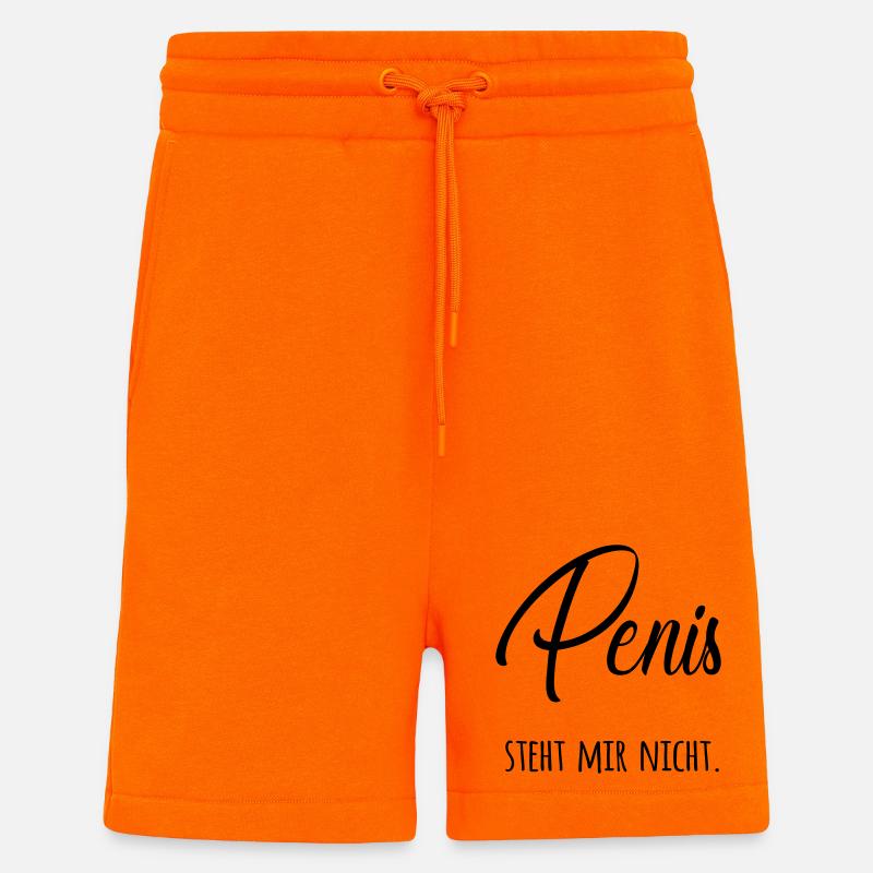Penis steht mir nicht - Shorts - made by SPREAD - SUNSET ORANGE