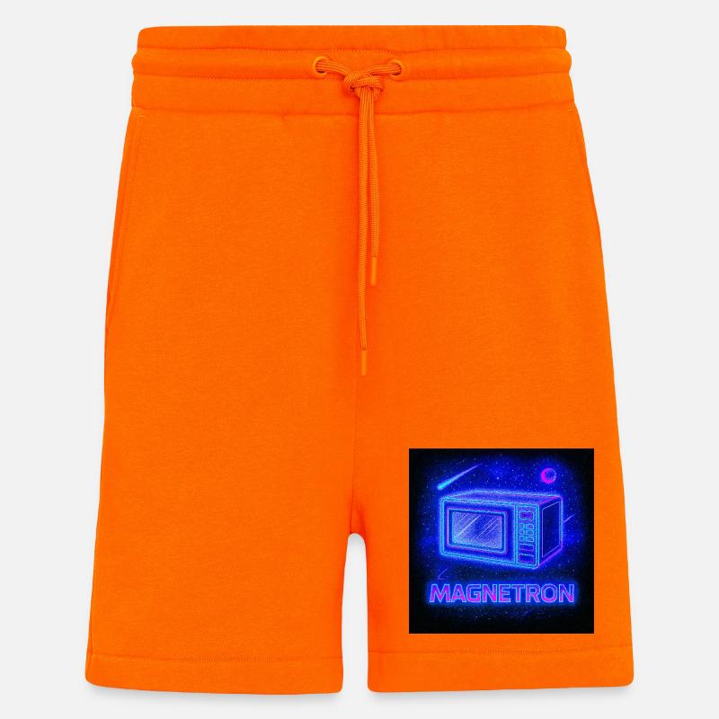 Micro-ondes néon Cosmos - Short bio décontracté fabriqué en UE - SUNSET ORANGE