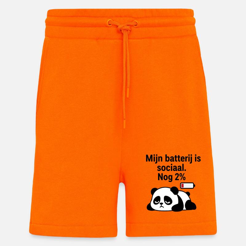 Introvertierter Panda - Shorts - made by SPREAD - SUNSET ORANGE