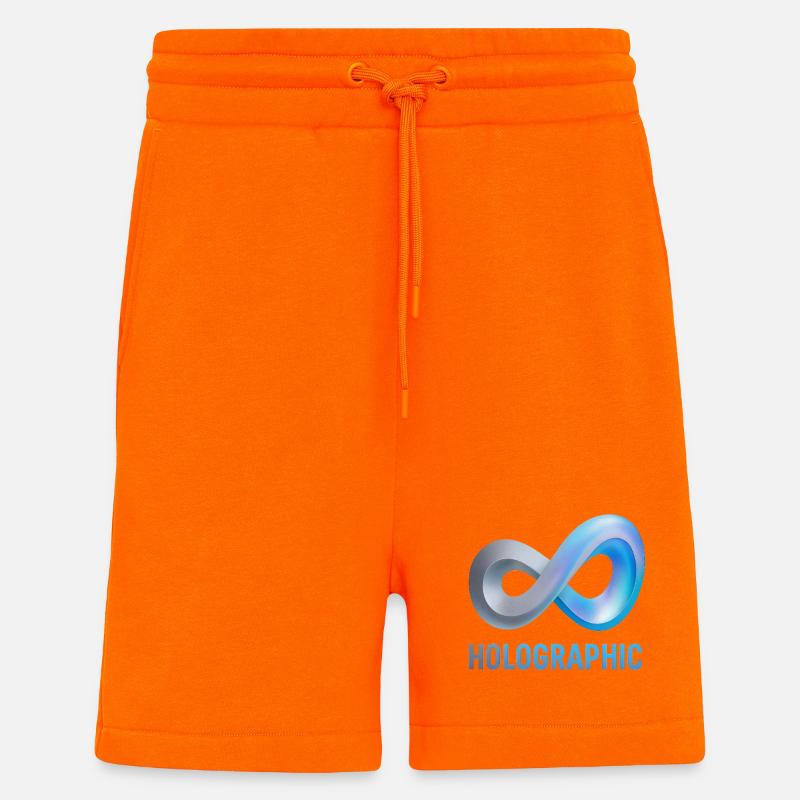 Holographic Infinity Loop - Shorts - made by SPREAD - SUNSET ORANGE